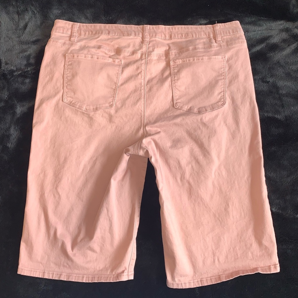 Buffalo David Bitton Samuella peach mid-rise Bermuda 16/36 - Picture 4 of 8